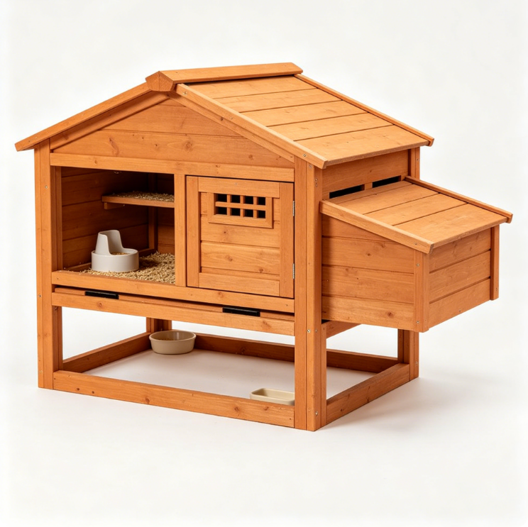 Nestlyra Small Chicken Coop Penthouse with Elevated Nesting Area